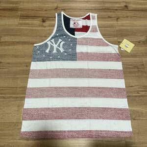 USA正規品 【XL】Wright & Ditson ライト&ディットソン MLB 公式 タンクトップ NY ニューヨーク ヤンキース 国旗 アメリカンフラッグ 野球