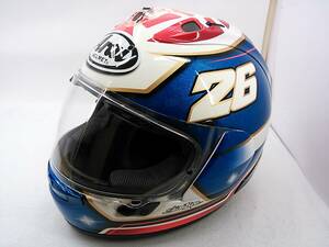 【送料無料】良品 Arai アライ RX-7X PEDROSA ペドロサ XLサイズ フルフェイスヘルメット