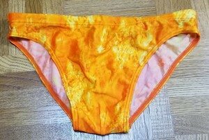  美品 OP オーシャンパシフィック 競泳パンツ 水着 メンズ 蛍光イエローグリーン 競パン Mサイズ