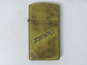 ユ■/Zこ8154　Zippo ジッポ スリム / 着火未確認 ジャンク 保証無