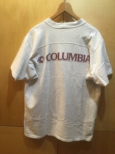 オールド Columbia Vネック Tシャツ ビンテージ 古着 L