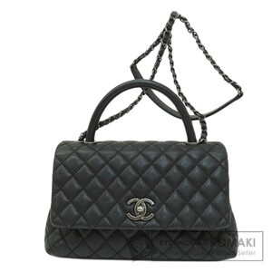 CHANEL シャネル マトラッセ 2WAY ハンドバッグ キャビアスキン レディース 中古