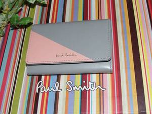 872G　新品本物即決　ポールスミス　Paul Smith　牛革　マーケトリーＣ　名刺入れ　カードケース