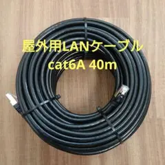 CAT6A 40m 屋外高耐久LANケーブル(カテゴリー6A)STPシールド