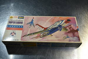 Qm794 絶版 1976年製 hasegawa 1:72 Thunderbird Super Sabre U.S.A.F. Acrobatic Team 米空軍アクロバットチーム サンダーバード 60size