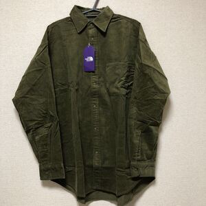 S ノースフェイスパープルレーベル オーガニックコットン コーデュロイ ビッグシャツ NT3074N Oeganic Cotton Corduroy Big Shirt ナナミカ