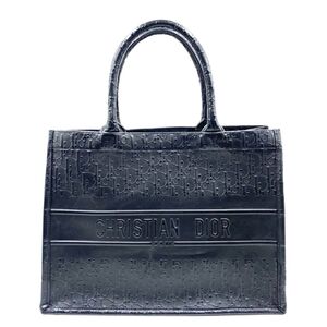 新品同様！Christian Dior ブックトート ブラック レザー