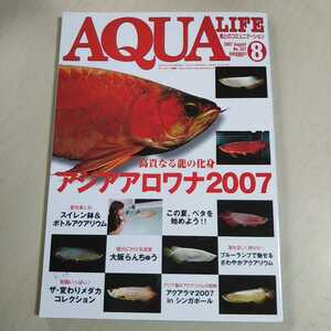 月刊アクアライフ 2007年8月 No.337 アジアアロワナ2007 マリン企画 中古