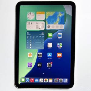 (新品同様) Apple SIMフリー iPad mini (第6世代) スターライト 64GB MK8C3J/A Wi-Fi+Cellular バッテリー最大容量100% (充電回数4回)