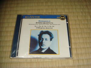 コルンゴールド「弦楽四重奏曲第１番・第３番」　チリンギリアン弦楽四重奏団　　ＲＣＡビクター輸入盤