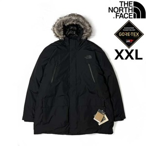 1円～!売切!【正規新品】THE NORTH FACE◆ARCTIC PARKA GORE-TEX ダウンコート US限定 撥水 ハーフドームロゴ アウトドア(XXL)黒 90122-300