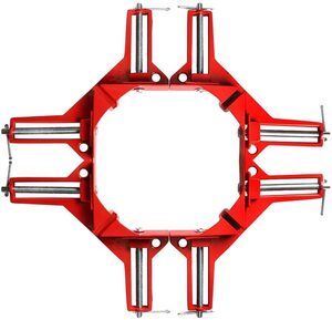 送料390円 コーナークランプ 4個セット 90℃ DIY 定規 工具 万能 直角クランプ 90度 測定