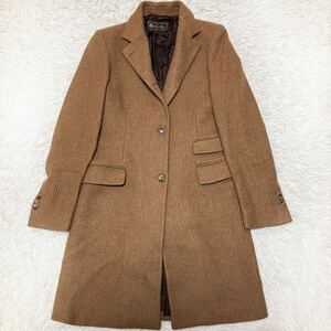 美品 カシミヤ100% Loro Piana ロロピアーナ ロング チェスターコート マキシ丈 イタリア キャメル 希少品 