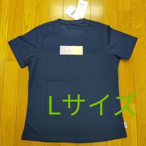 FILA フィラ 半袖 レディース L ネイビー 冷感 UV Tシャツ 吸水 吸熱 速乾 412-655 トレーニング ランニング ジム フィットネス　