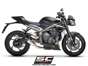 【国内在庫】SC-PROJECT SCプロジェクト S1 サイレンサー バッフル付 TRIUMPH トライアンフ STREET TRIPLE 765 S / R / RS 