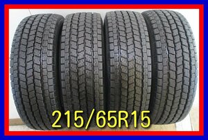 ■中古タイヤ■　215/65R15 110/108L LT 12PR YOKOHAMA iceGUARD iG91 ４本 エスティマ エルグランド トラック等 送料無料　B92