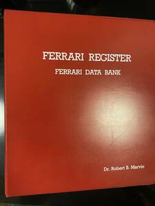 FERRARI REGISTER BOOK DATA BANK フェラーリ希少