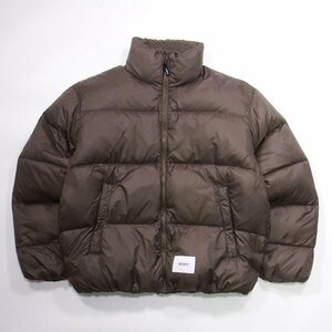 極美品 19aw WTAPS BIVOUAC JACKET NYLON TAFFETA BROWN X02 ダブルタップス ダウンジャケット ブラウン