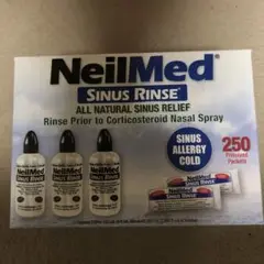 NeilMed Sinus Rinse 鼻洗浄器 250個　洗浄ボトル3本セット