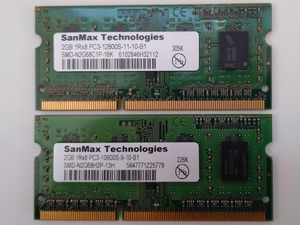 SanMax Technologies 2GB×2枚(計4GB)