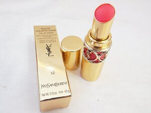 YSL イヴサンローラン 『ルージュ ヴォリュプテ シャイン 12 CORAIL DOLMAN』コーラル系 口紅■リップスティック