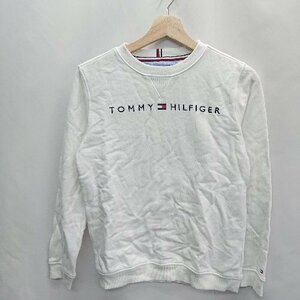 ◇ TOMMY HILFIGER トミー ヒルフィガー 長袖 トレーナー サイズL/G ホワイト レディース E