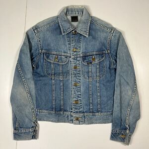 60s Vintage Lee Riders Denim Jacket 101-J 60年代 リー ライダース デニム ジャケット USA製 Gジャン 黒タグ イエローステッチ T726