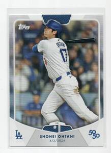 2024 Topps SHOHEI OHTANI 50/50 [カードNo.2 HR #1 ベースカード] 大谷翔平 Los Angeles Dodgers ドジャース