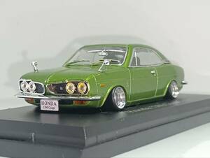 1/43 ノレブ Honda 1300 Coupe (1970) 改 アルミ 深リム ローダウン 改造 ホンダ 1300 クーペ カスタム 国産名車 アシェット