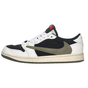 ナイキ WMNS AIR JORDAN 1 LOW OG OLIVE DZ4137-106 サイズ:26cm ウィメンズエアジョーダン1オリーブスニーカー 中古 SB01