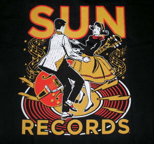 ★サン レコード Tシャツ Sun Record Lindy Hop by STEADY 黒 M 正規品 ! elvis presley rockabilly jive swing dance