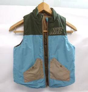 Y13【中古】NIKE/ナイキ/キルティングベスト/サイズ130/アディダス/プーマ/キッズ