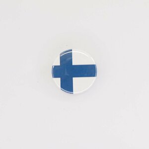 Button badge 25mm Finland National flag 缶バッジ 国旗柄 Vespa Lambretta ベスパ ランブレッタ 50S 100 et3 GTR RALLY PX200E 160GS