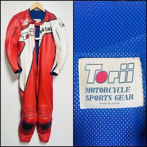 Torii トリイ レーシングスーツ ビンテージ つなぎ 革ツナギ 鳥居 モーターサイクル スポーツ