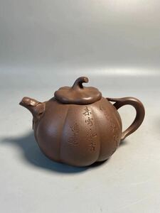 旧家蔵出 朱泥 鳴遠 紫泥 急須 唐物 茶壷 煎茶道具 中国宜興 紫砂 白泥 中国美術 中国古玩