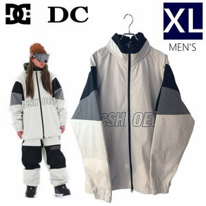 ● DC SNOW STAND ZIP JKT WHT XLサイズ ディーシー スノボウェア スノーボード ジャケット 23-24 日本正規品