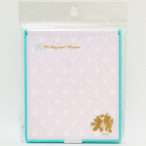 【送料無料】ディズニー ミッキーマウス コンパクトミラー ピンク (11.6×9.8cm) / 桃色