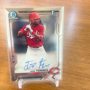 2021 Bowman Draft #CDA-JTO Jose Torres 1st Chrome Autograph Topps Auto Baseball トレカ