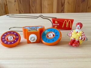 希少 レトロ 2001年 マクドナルド おもちゃ 回る ドナルド ハンバーグラー 駒回し ヴィンテージ Mcdonalds vintage toy goods figure D