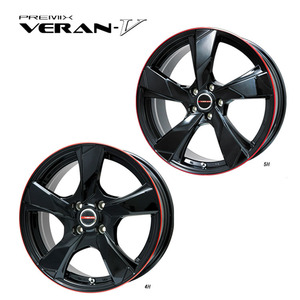 送料無料 プレミックス VERAN-V 6.5J-16 +53 5H-114.3 (16インチ) 5H114.3 6.5J+53【1本単品 新品】