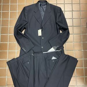 【新品】激安★王道カラー★カネボウ商品　紳士服　背広　リクルートスーツ/サイズ3L Y8 紺/ノーベンツ　2タック　ウール100% スペア付