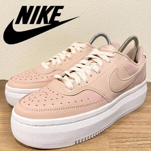 NIKE W COURT VISION ALTA LTR ナイキ コートビジョン アルタ ピンク レディース DM0113-600 ローカットスニーカー カジュアル 24cm 美品