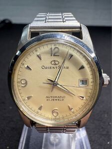 【KH1159】オリエントスター ORIENT STAR AUTOMATIC 21JEWELS 597302-70 稼働