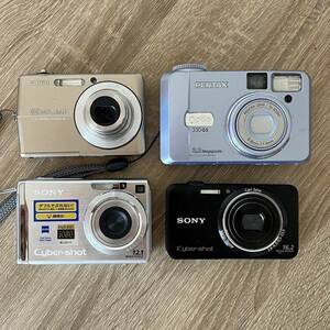 ★ 売り切り ★　1円スタート　ジャンク品　まとめ売り　カメラ SONY CASIO PENTAX カメラ camera DSC-WX7 DSC-W200 Optio 330GS DSC-WX7 