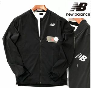 ◆H587新品【日本Lサイズ】黒 春夏 ニューバランス ゴルフに最適 ジャケット オールシーズンNew Balance GOLF ボンバージャケット ma-1