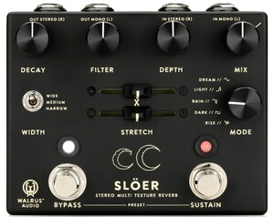 新品 即納 Walrus Audio Sler Stereo Ambient Reverb Pedal - Black ウォルラスオーディオ