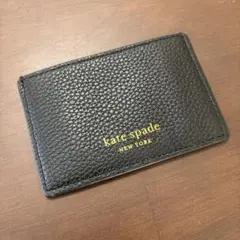 kate spade(ケイトスペード)　カードケース 黒　USED