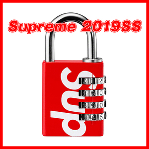 621　Supreme/MasterLock Numeric Combination Lock 赤　シュプリーム　マスターロック　コンビネーションロック　赤