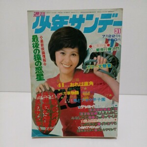 週刊少年サンデー No.31 1973年7月22日号 おれは直角 レッツラゴン 男どアホウ甲子園 人造人間キカイダー