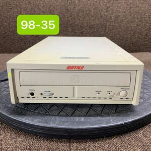 98-35 激安 レトロPC パーツ 外付け CD-RWドライブ BUFFALO CDRW-S4432 メルコ SCSI 通電のみ確認 ジャンク